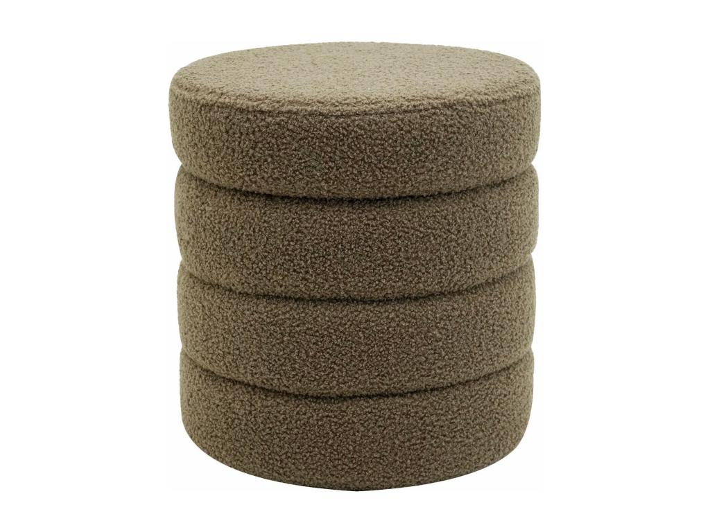 Vertchez storage pouf, 40x37x37 cm, modern polyester and MDF fabric