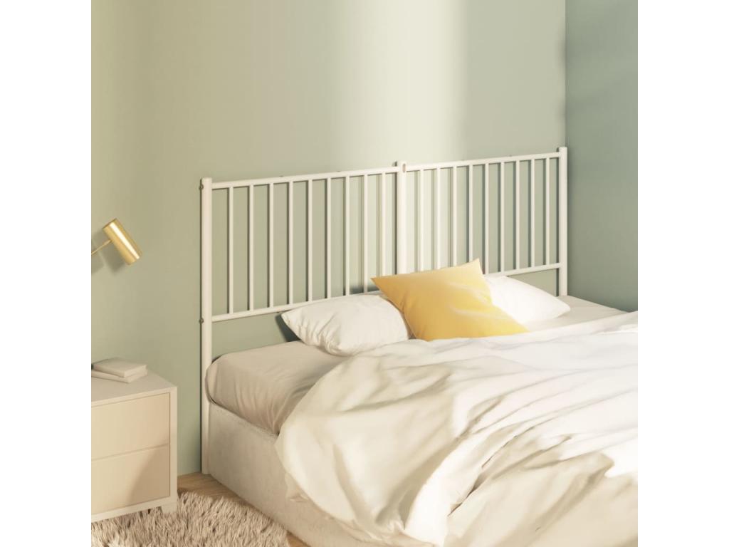 White metal headboard 160cm