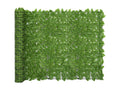 Balcony screen with green leaves 500x150 cm