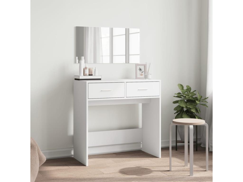Dressing table with white mirror 80x39x80 cm