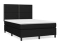 Bed base in Vertchez with black mattress 140x190 fabric
