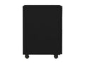 Mobile filing cabinet, black, 39x45x60 cm, steel