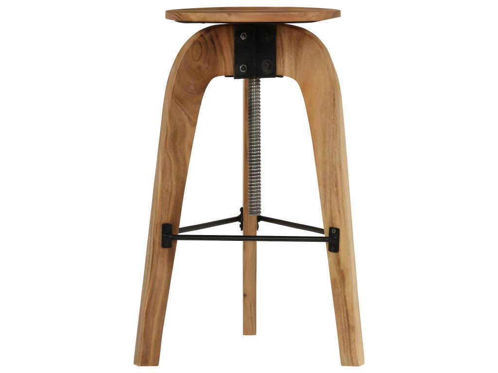 Set of 2 solid wood bar stools from Vertchez