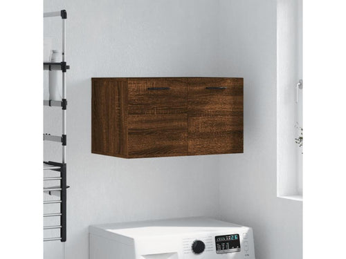 Wall cabinet, brown oak, 60x36.5x35 cm, engineered wood