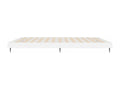 High-gloss white bed frame, 180x200 cm, engineered wood