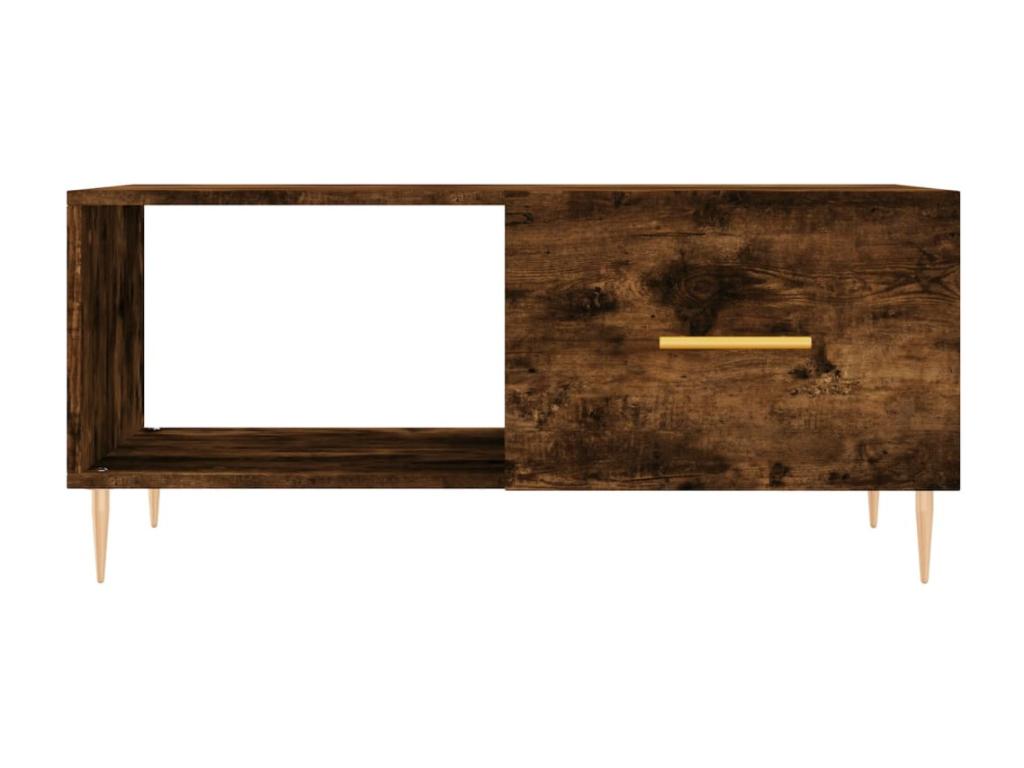 Smoked oak coffee table, 90x50x40 cm, engineered wood