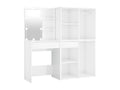 White LED and wooden dressing table 60x40x140 cm 02 0006286